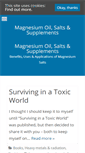 Mobile Screenshot of magnesiumoil.org.uk